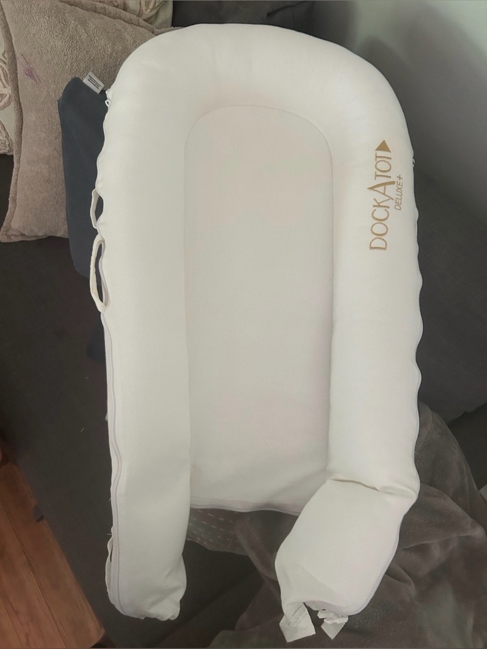 DockATot Deluxe+ White Infant Lounger